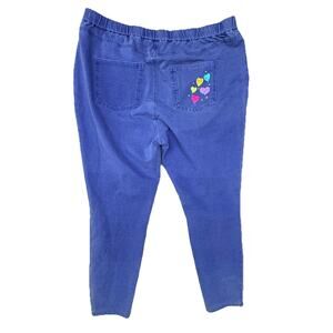 NEW Dream Jeannes By Quacker Factory Jeans Womens 1X Stretch Elastic Pull on